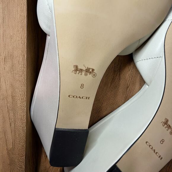 NWOT Coach CP910 Emma Quilted Wedge Sandal Size 8B - Picture 8 of 10